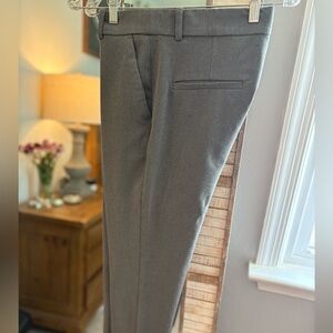 H&M Gray Dress Pants Tailored Straight-Leg